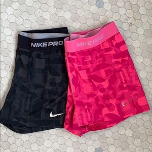 Nike Pro Compression Shorts Lot of 2